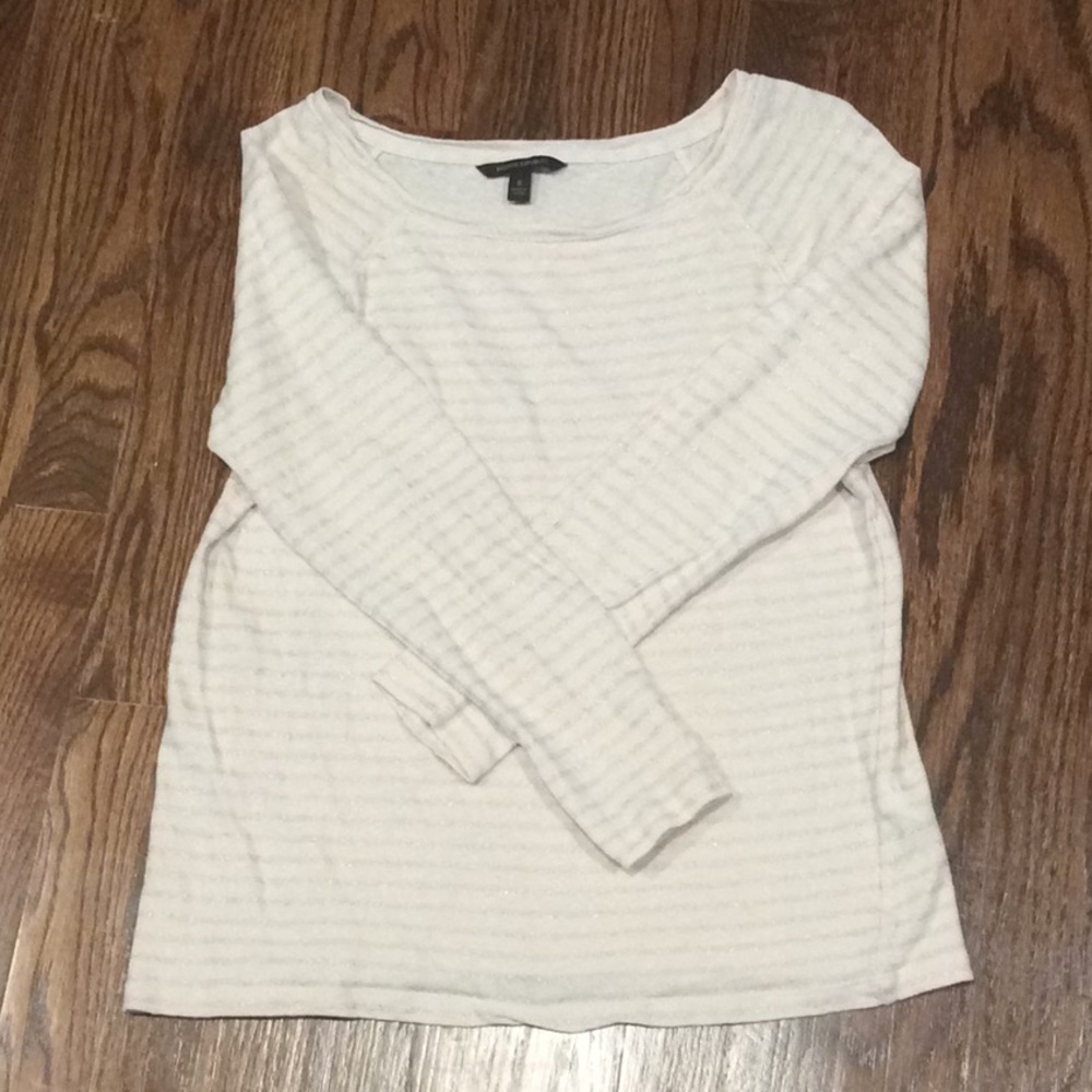 Banana Republic White Long Sleeve Tee